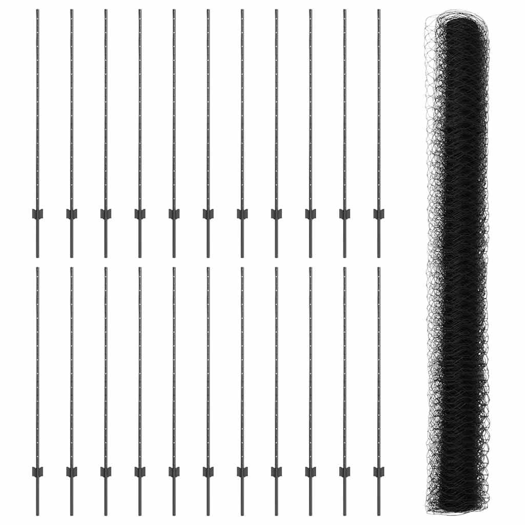 Geschweißter Drahtzaun 50 x 1,4 m (B x H)