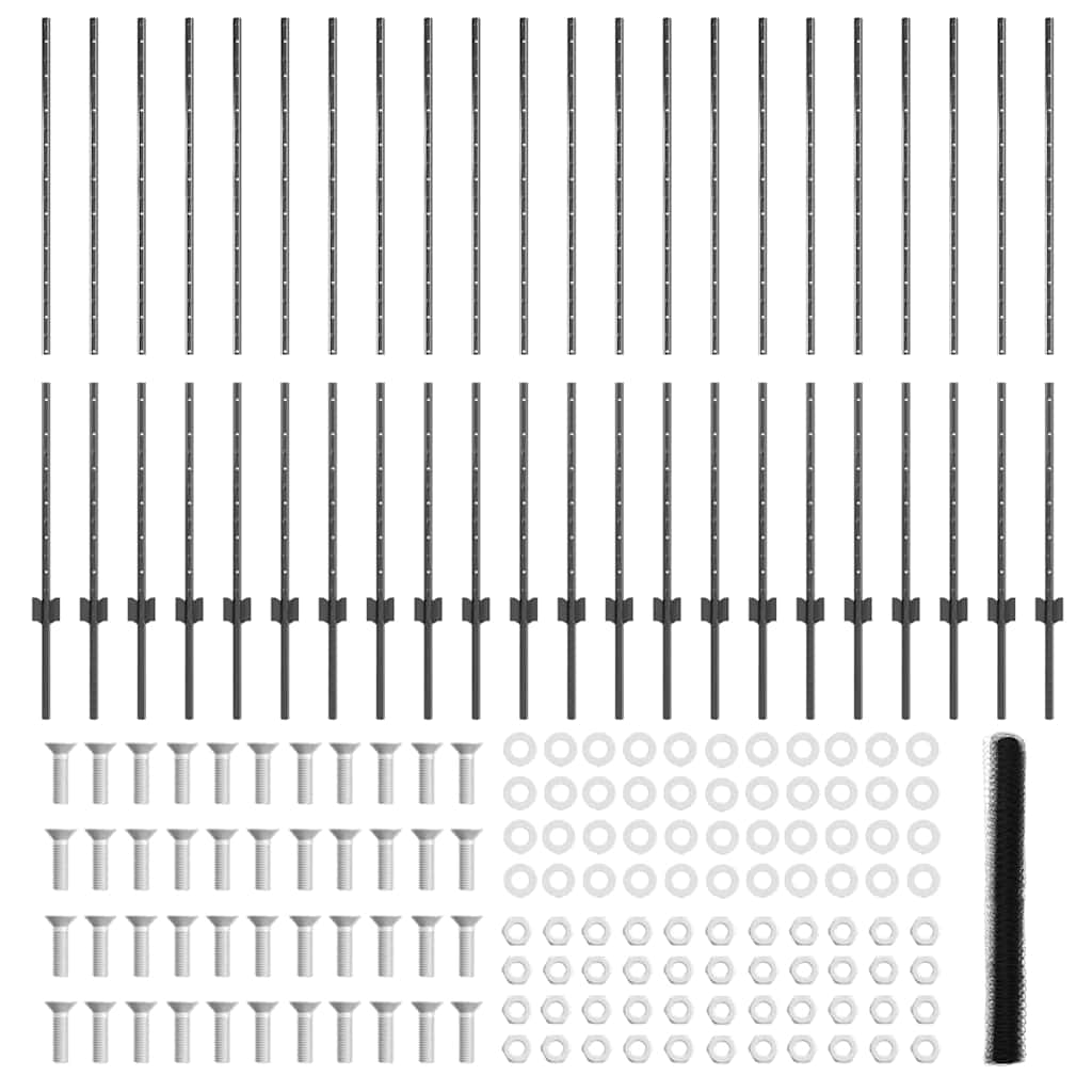 Geschweißter Drahtzaun 50 x 1,4 m (B x H)