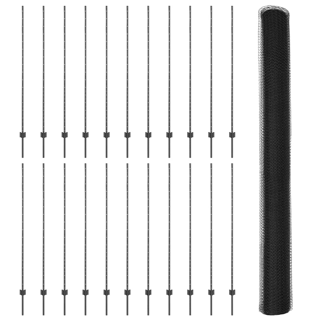 Geschweißter Drahtzaun 50 x 1,6 m (B x H)