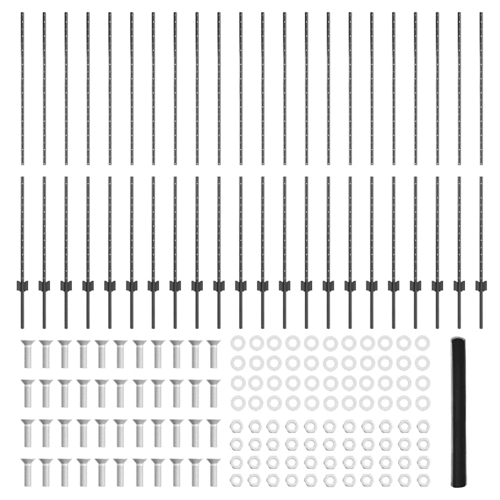 Geschweißter Drahtzaun 50 x 1,6 m (B x H)