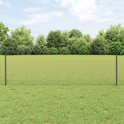 Sechseckzaun mit Pfosten 100 x 0,5 m PVC-beschichteter Stahl
