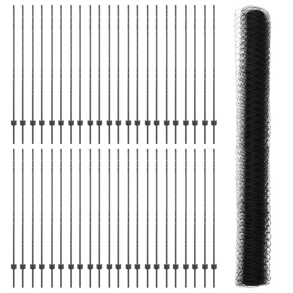 Geschweißter Drahtzaun 100 x 1,6 m (B x H)