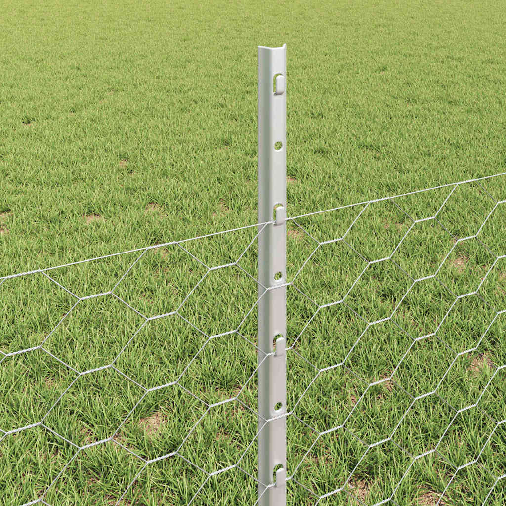 Geschweißter Drahtzaun 10 x 0,5 m (B x H) Feuerverzinkter Stahl