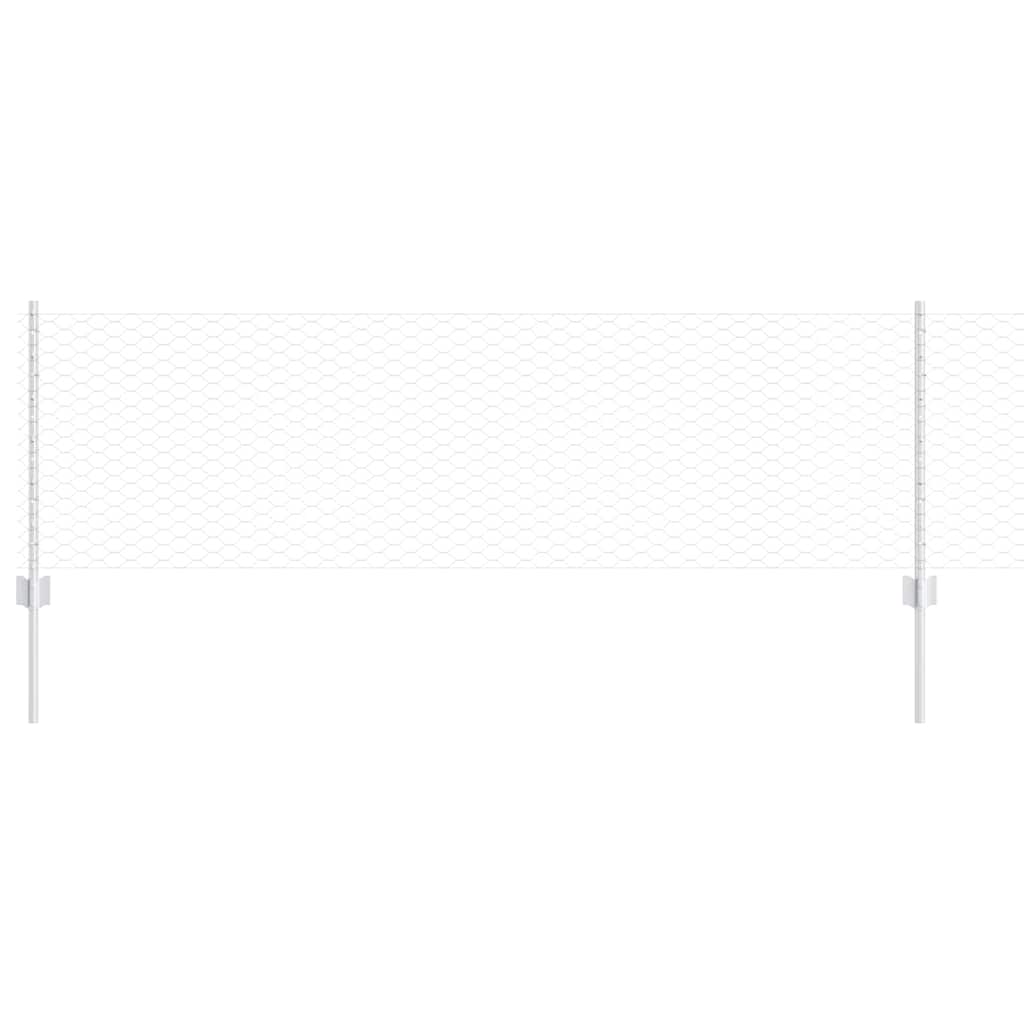 Geschweißter Drahtzaun 10 x 0,6 m (B x H) Feuerverzinkter Stahl