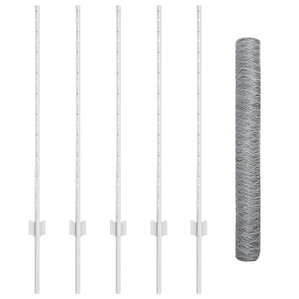 Geschweißter Drahtzaun 10 x 1 m (B x H) Feuerverzinkter Stahl