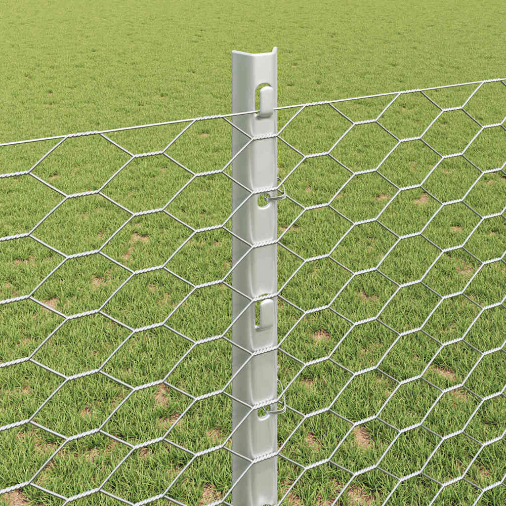 Geschweißter Drahtzaun 10 x 1,2 m (B x H) Feuerverzinkter Stahl