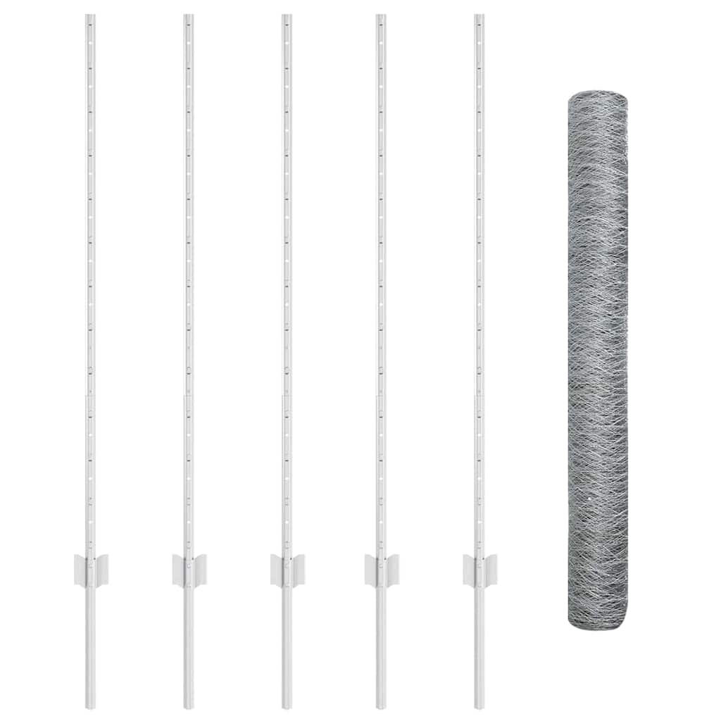 Geschweißter Drahtzaun 10 x 1,2 m (B x H) Feuerverzinkter Stahl