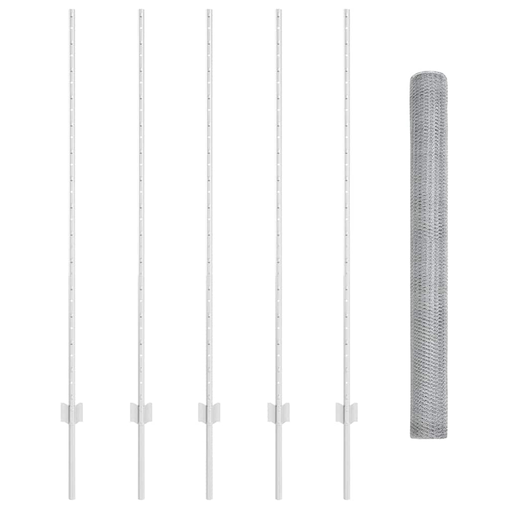 Geschweißter Drahtzaun 10 x 1,4 m (B x H) Feuerverzinkter Stahl