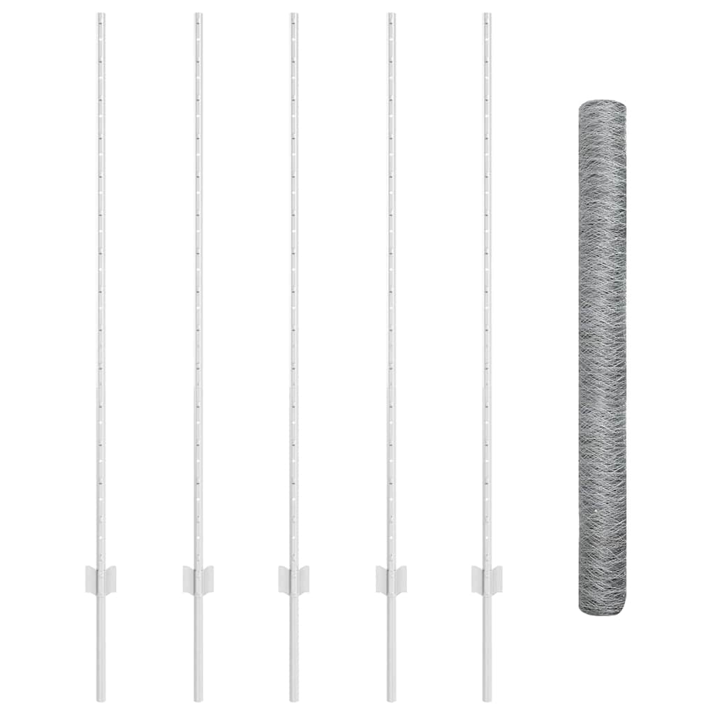 Geschweißter Drahtzaun 10 x 1,4 m (B x H) Feuerverzinkter Stahl