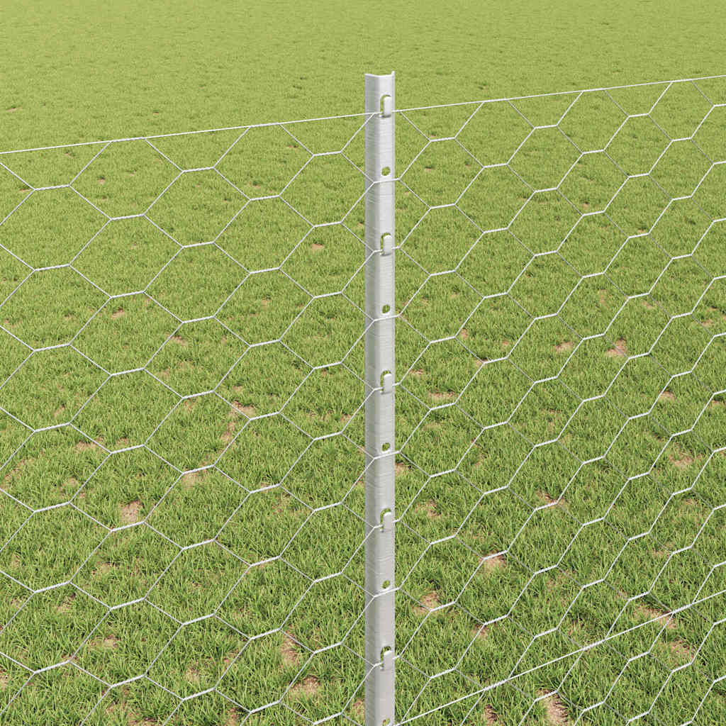 Geschweißter Drahtzaun 10 x 1,4 m (B x H) Feuerverzinkter Stahl