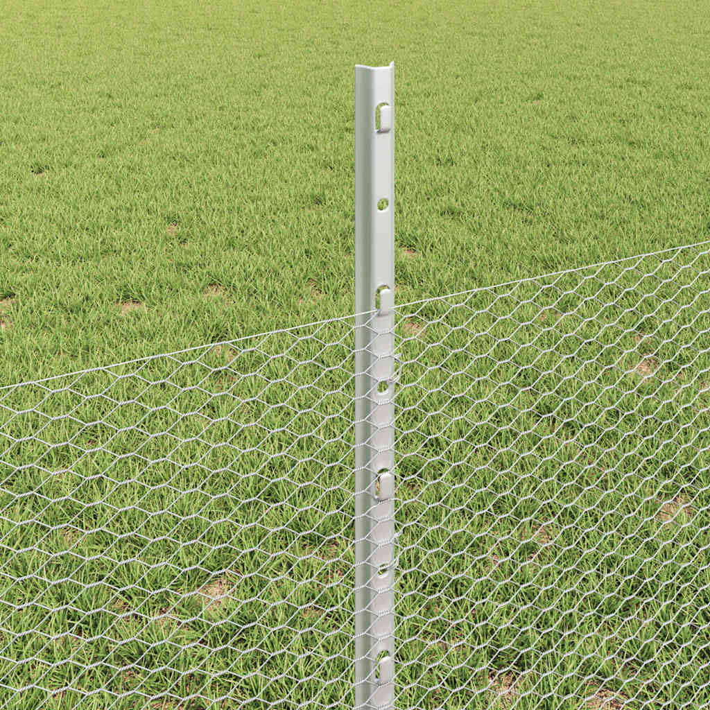 Geschweißter Drahtzaun 25 x 0,5 m (B x H) Feuerverzinkter Stahl