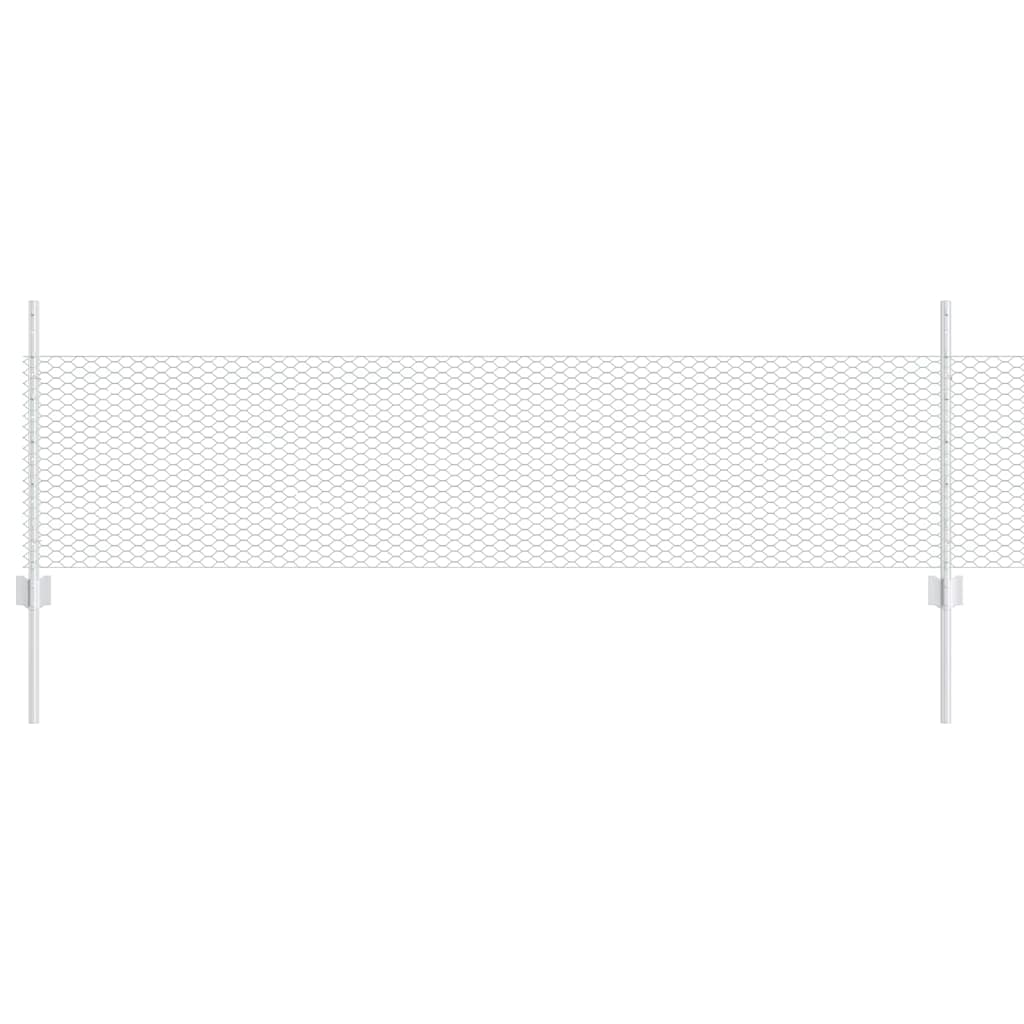 Geschweißter Drahtzaun 25 x 0,5 m (B x H) Feuerverzinkter Stahl