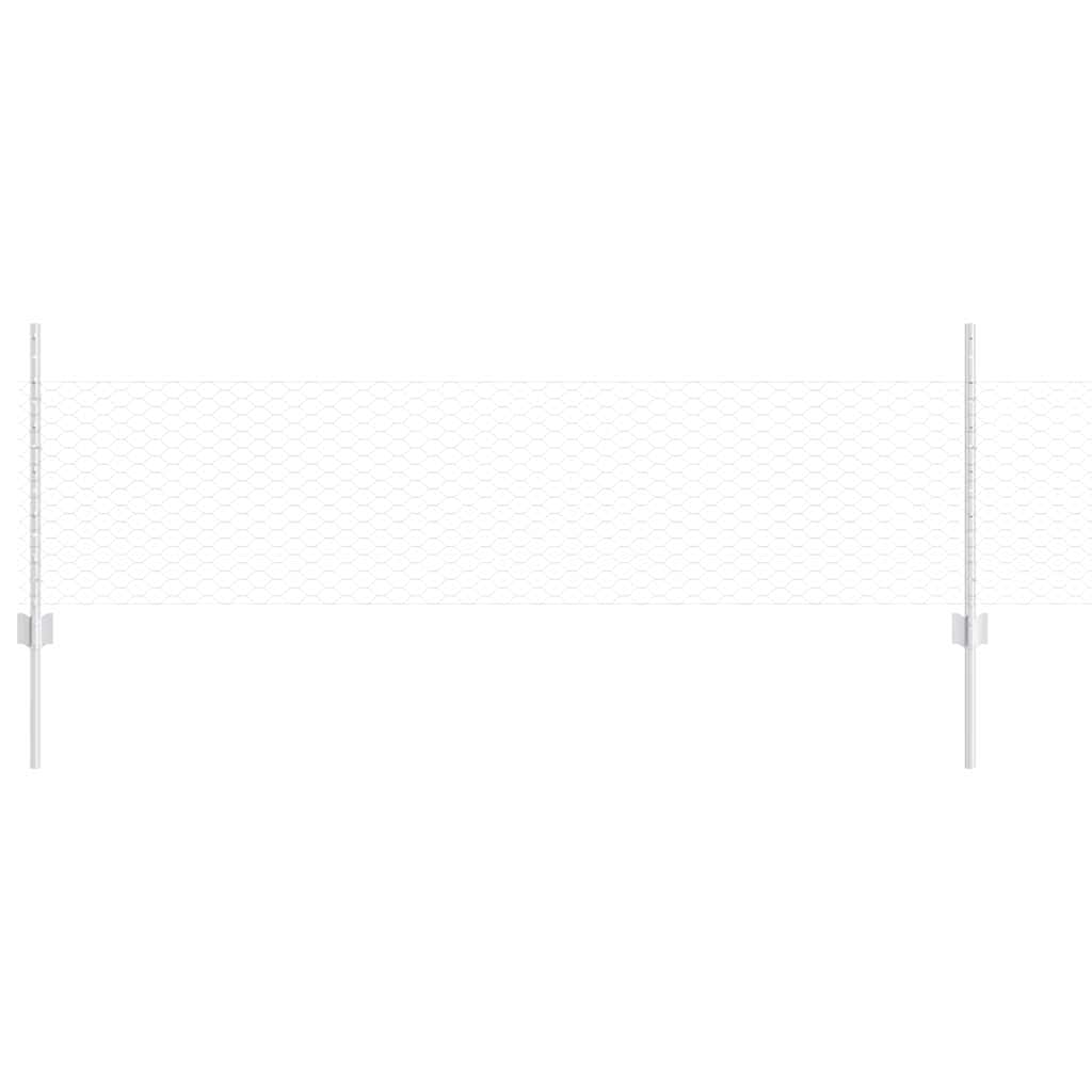 Geschweißter Drahtzaun 25 x 0,5 m (B x H) Feuerverzinkter Stahl