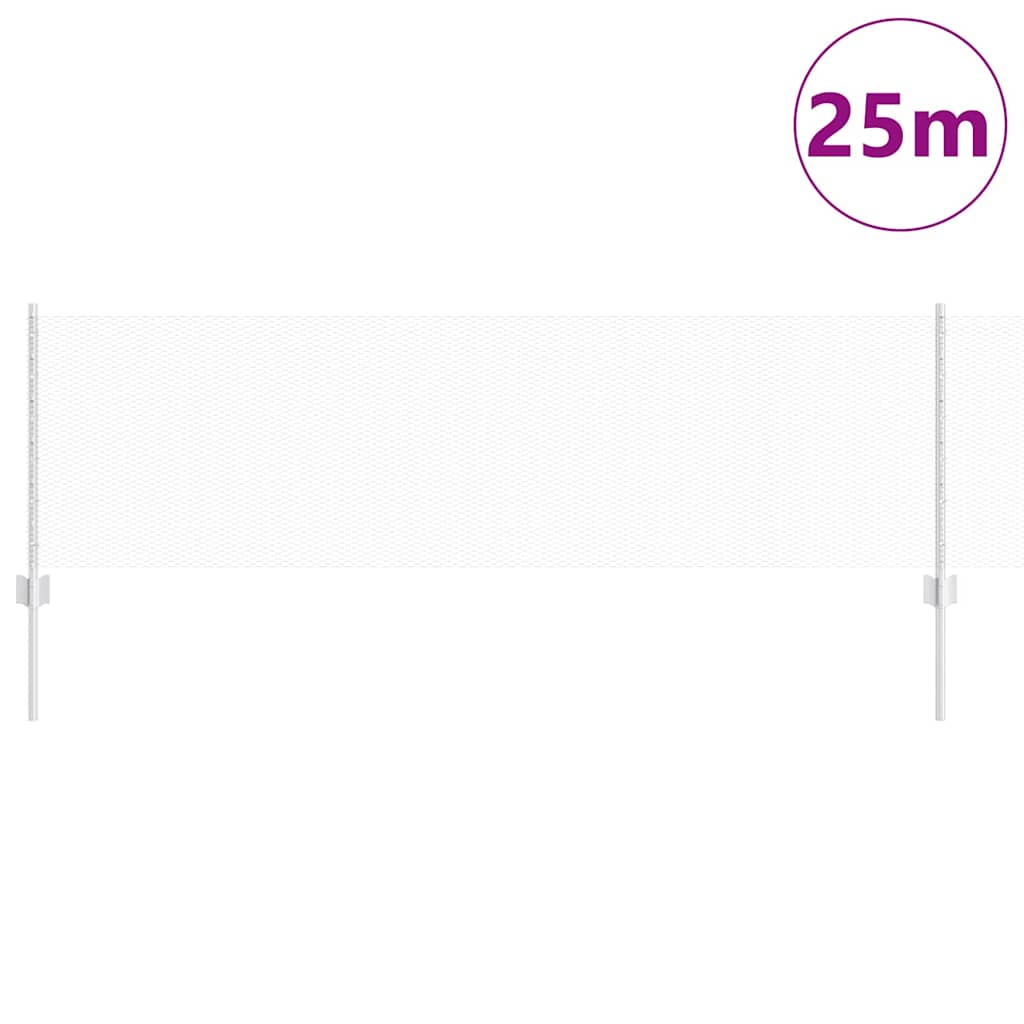 Geschweißter Drahtzaun 25 x 0,6 m (B x H) Feuerverzinkter Stahl