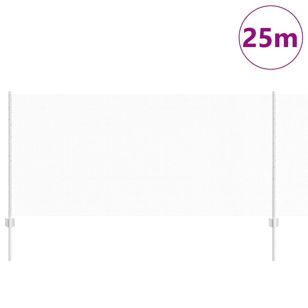 Geschweißter Drahtzaun 25 x 1 m (B x H) Feuerverzinkter Stahl