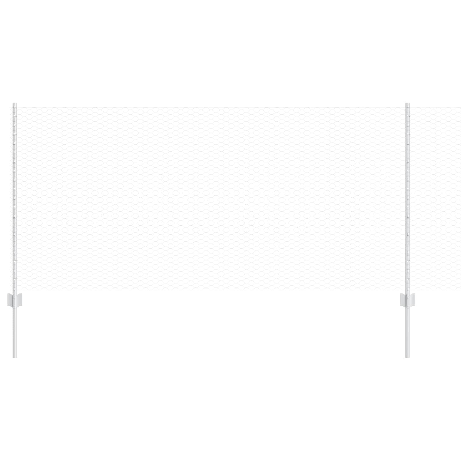 Geschweißter Drahtzaun 25 x 1 m (B x H) Feuerverzinkter Stahl