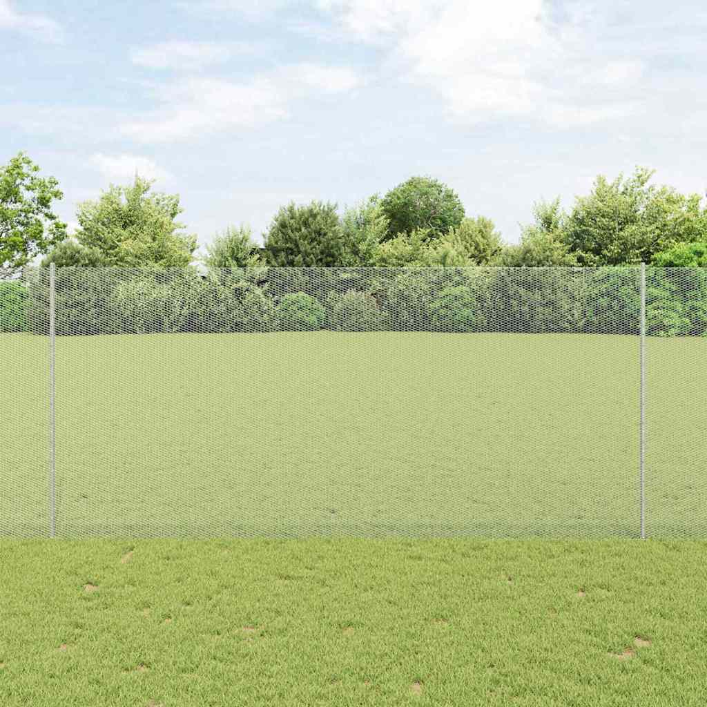 Geschweißter Drahtzaun 25 x 1,4 m (B x H) Feuerverzinkter Stahl