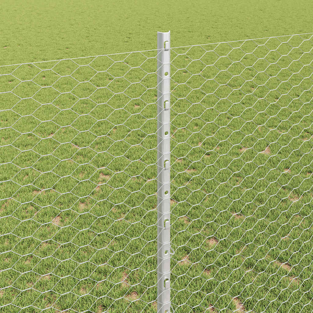 Geschweißter Drahtzaun 25 x 1,4 m (B x H) Feuerverzinkter Stahl