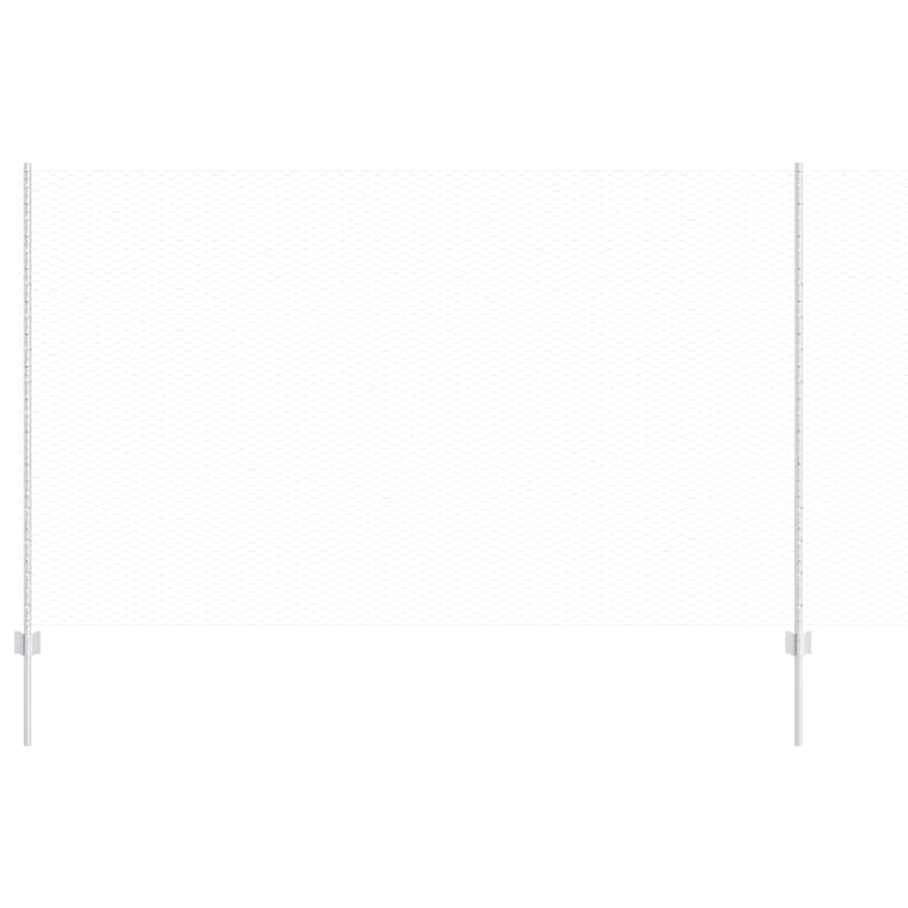 Geschweißter Drahtzaun 25 x 1,4 m (B x H) Feuerverzinkter Stahl