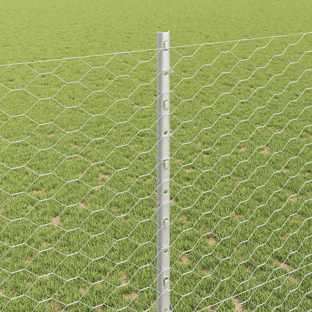 Geschweißter Drahtzaun 25 x 1,4 m (B x H) Feuerverzinkter Stahl