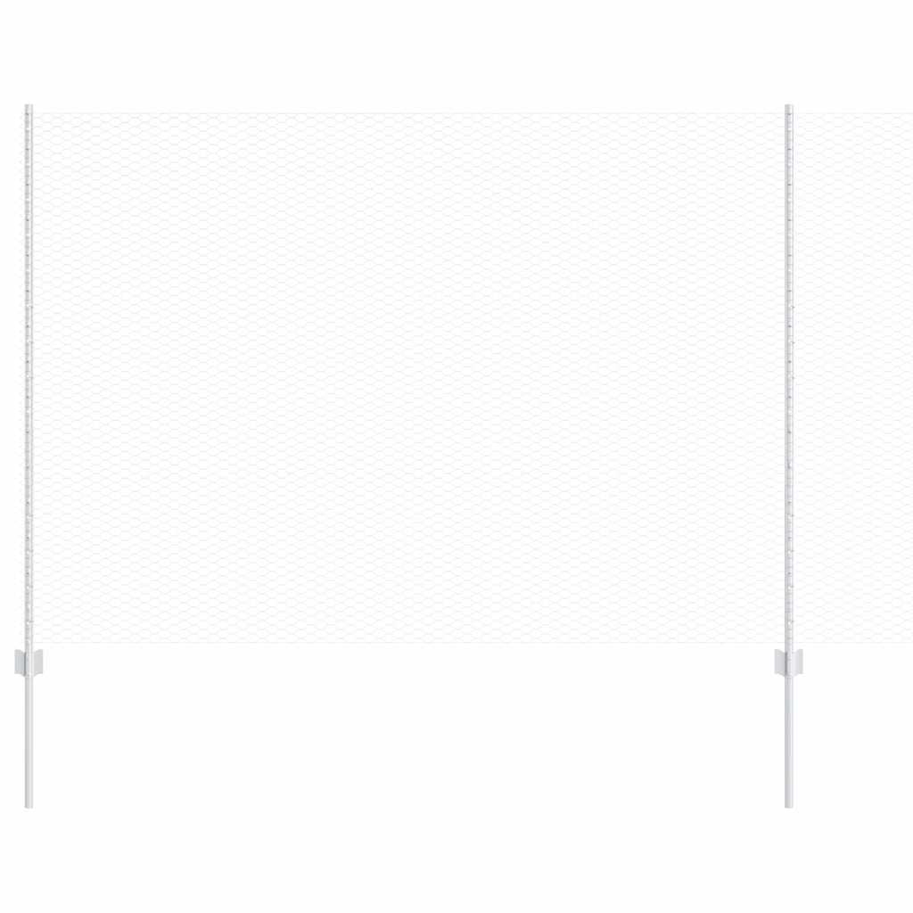 Geschweißter Drahtzaun 25 x 1,6 m (B x H) Feuerverzinkter Stahl