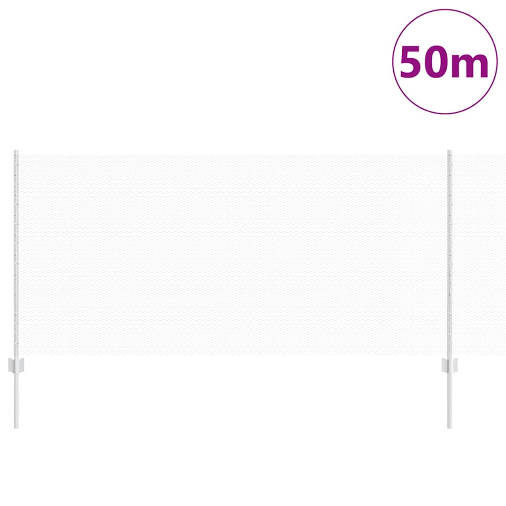 Geschweißter Drahtzaun 50 x 1 m (B x H) Feuerverzinkter Stahl