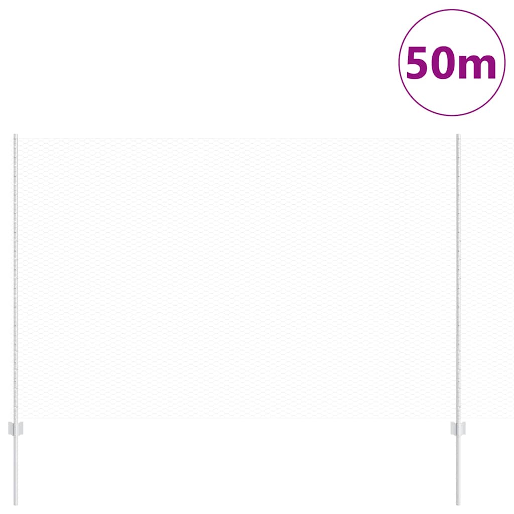 Geschweißter Drahtzaun 50 x 1,6 m (B x H) Feuerverzinkter Stahl