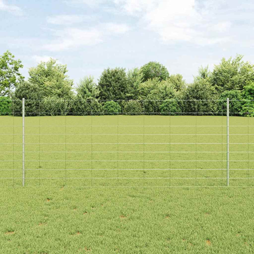 Wildzaun mit Pfosten 25 x 1 m (B x H) Feuerverzinkter Stahl