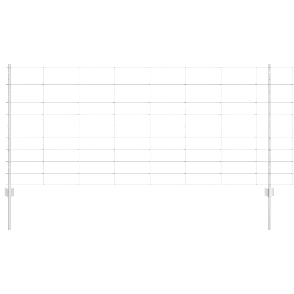 Wildzaun mit Pfosten 25 x 1 m (B x H) Feuerverzinkter Stahl