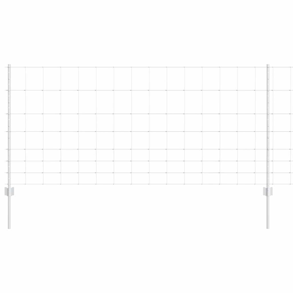 Wildzaun mit Pfosten 50 x 1 m (B x H) Feuerverzinkter Stahl