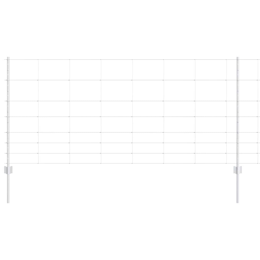 Wildzaun mit Pfosten 50 x 1 m (B x H) Feuerverzinkter Stahl