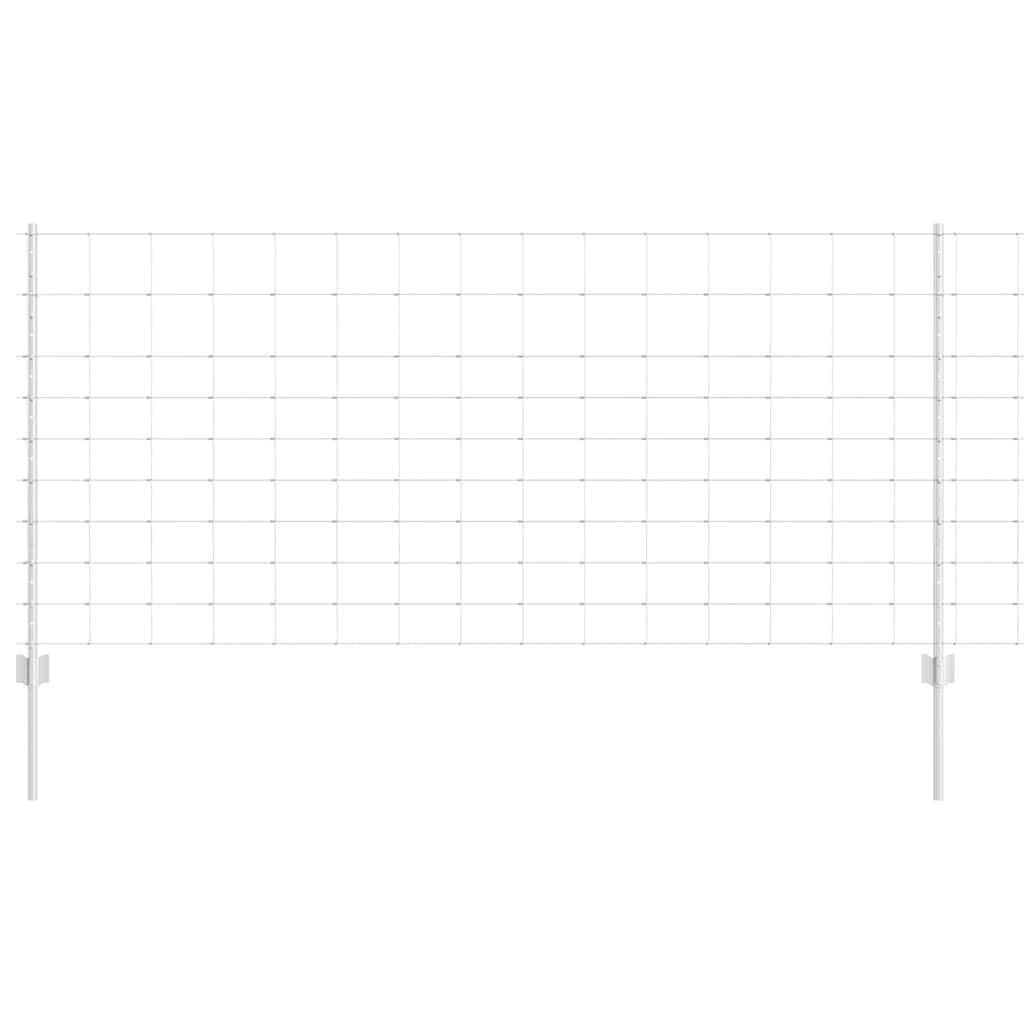 Wildzaun mit Pfosten 50 x 1 m (B x H) Feuerverzinkter Stahl