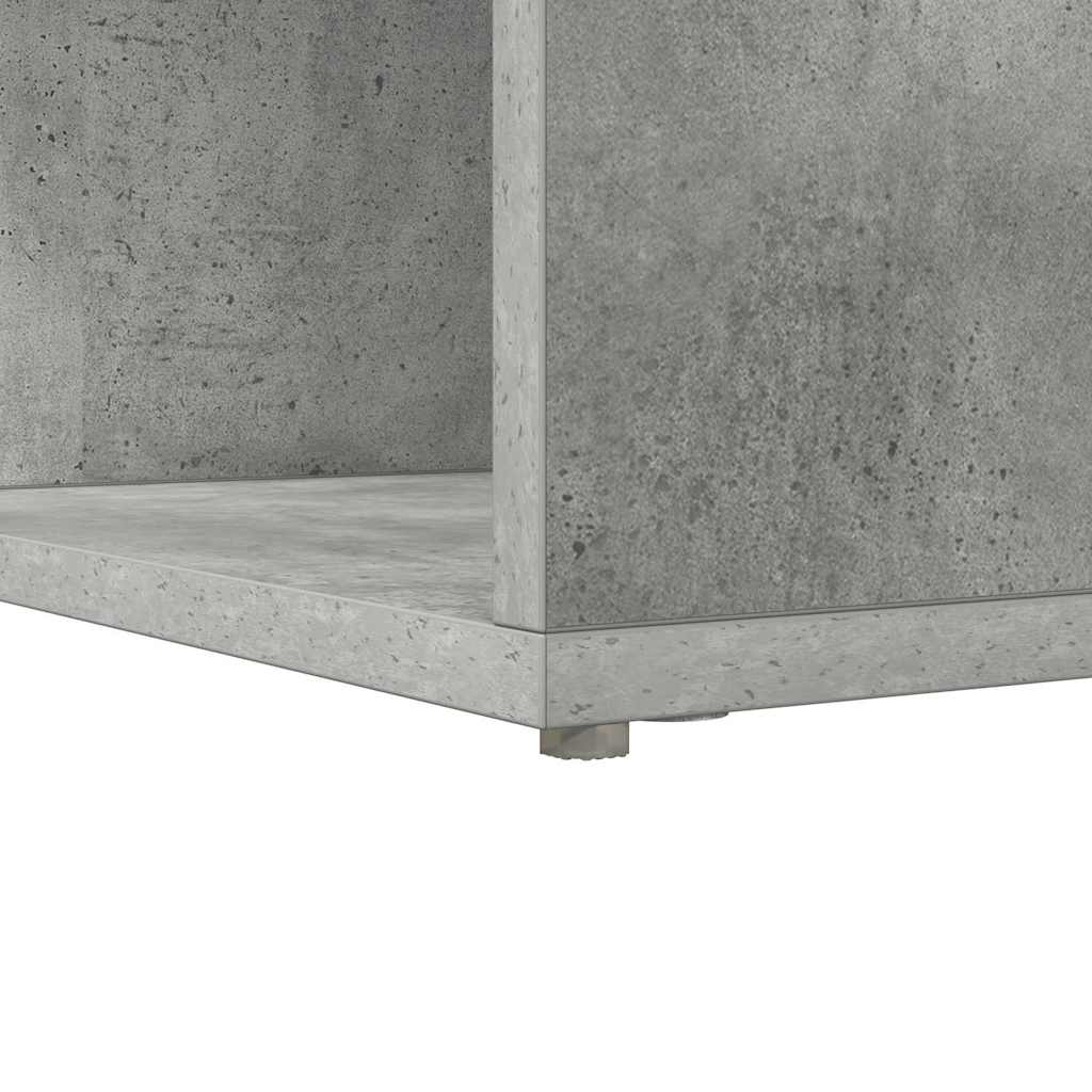Eck-Schreibtisch Beton Grau Holzwerkstoff
