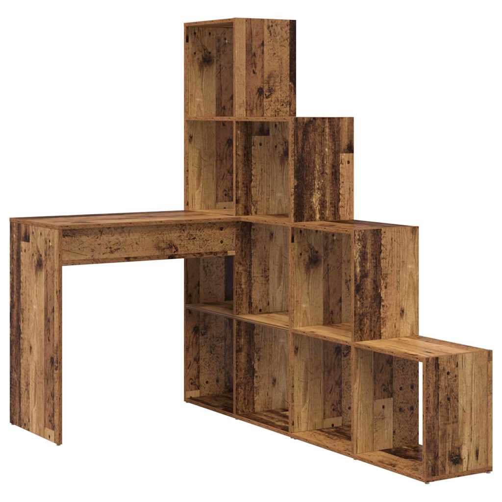 Eckschreibtisch Altholz 101,5 x 149,5 x 149,5 cm Holzwerkstoff