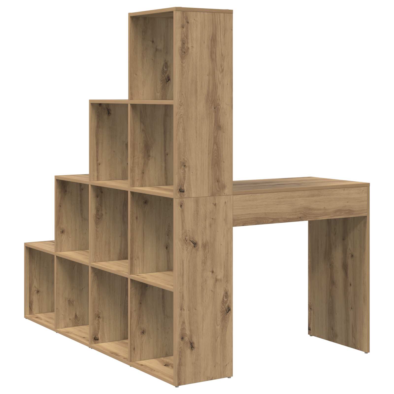 Eck-Schreibtisch Artisan-Eiche Holzwerkstoff