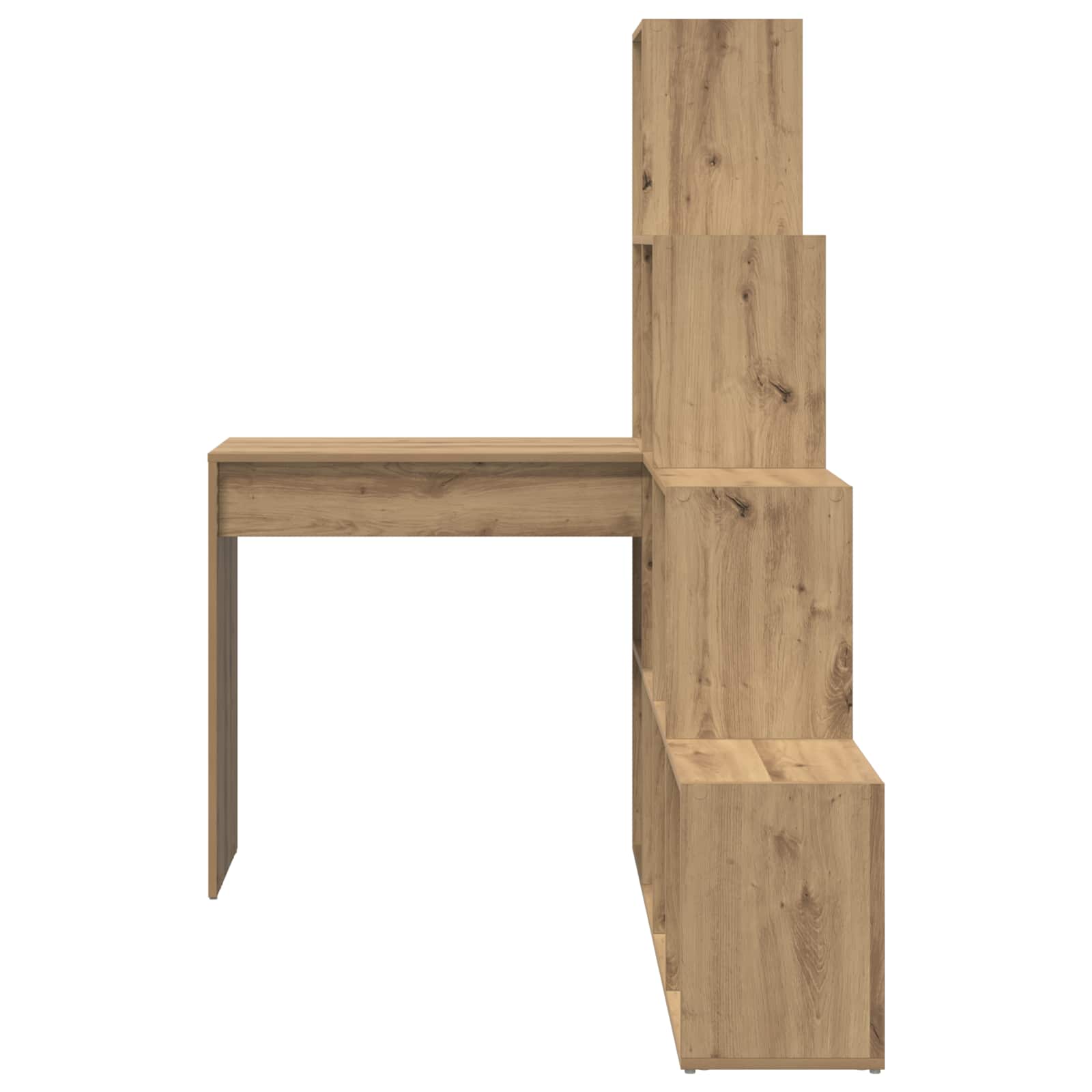 Eck-Schreibtisch Artisan-Eiche Holzwerkstoff