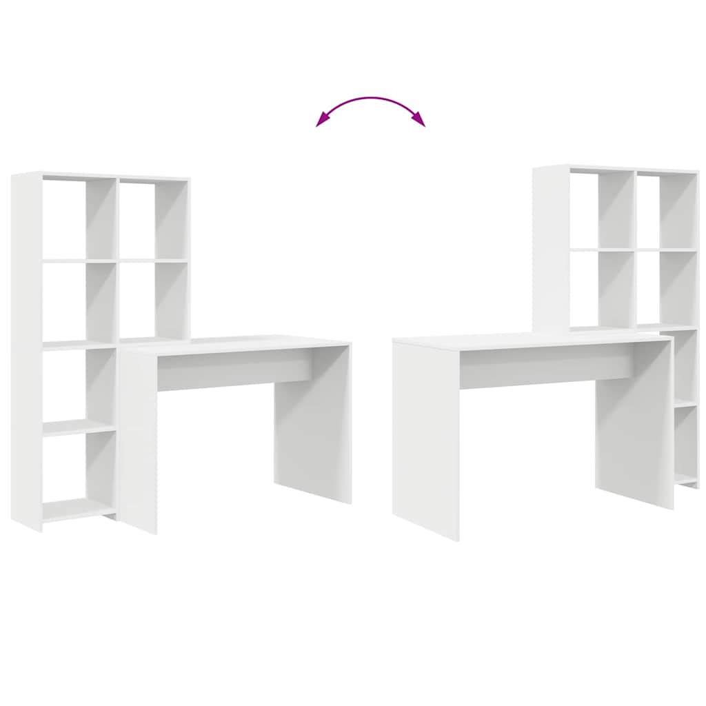 Schreibtisch Weiß Holzwerkstoff 138,5 x 55 x 143 cm