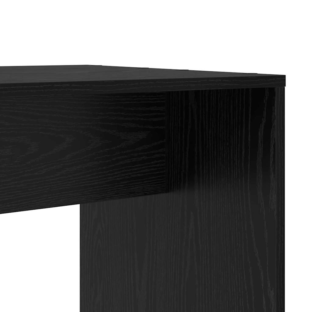 Schreibtisch Schwarz Eichen-Optik Holzwerkstoff