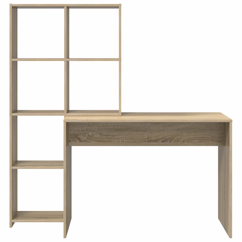 Schreibtisch Sonoma-Eiche 138.5 x 55 x 143 cm Holzwerkstoff