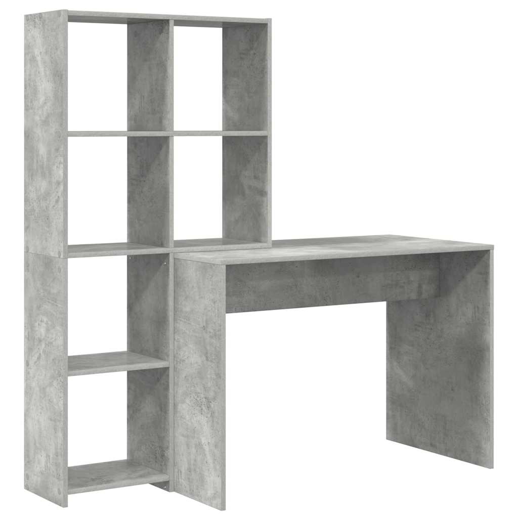 Schreibtisch Beton Grau Holzwerkstoff 138,5 x 55 x 143 cm
