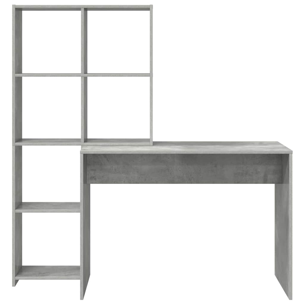 Schreibtisch Beton Grau Holzwerkstoff 138,5 x 55 x 143 cm