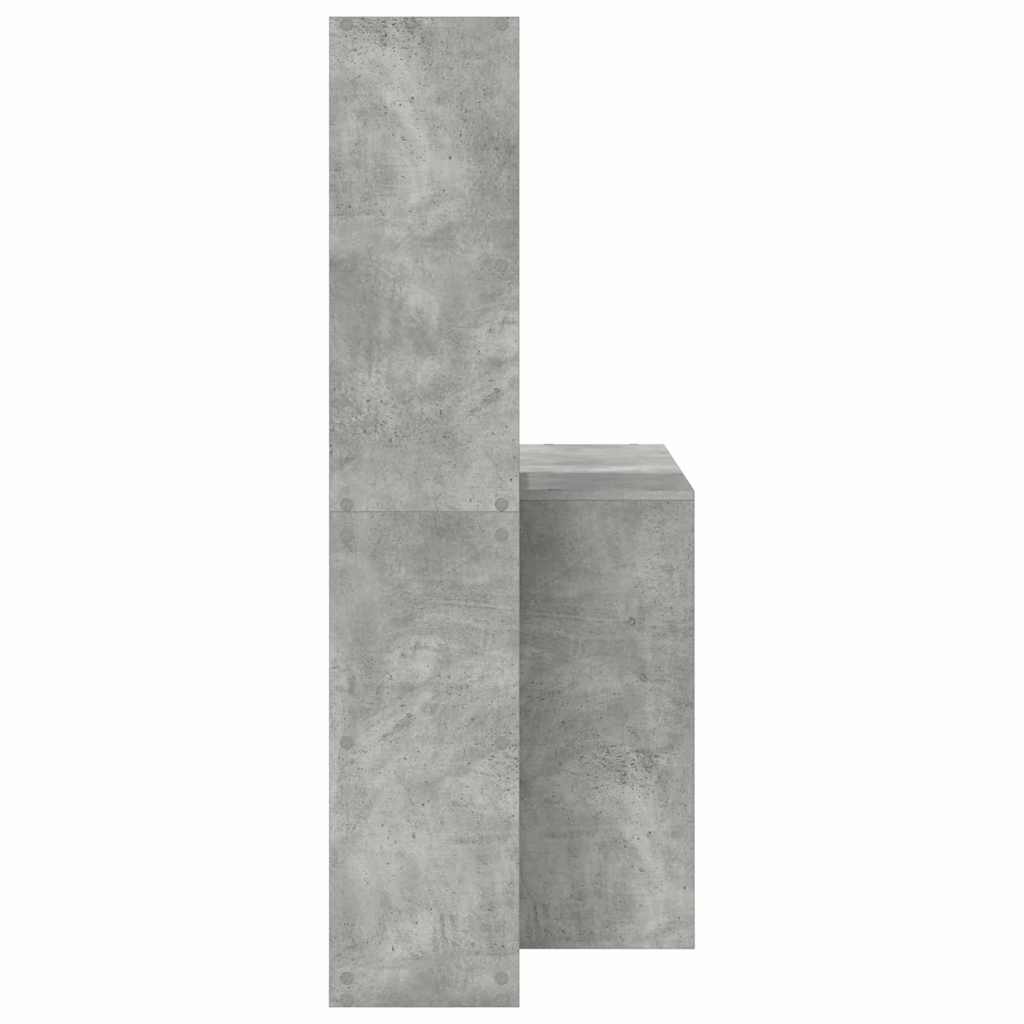 Schreibtisch Beton Grau Holzwerkstoff 138,5 x 55 x 143 cm