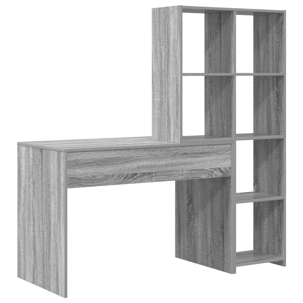 Schreibtisch Graues Sonoma Holzwerkstoff 138,5 x 55 x 143 cm