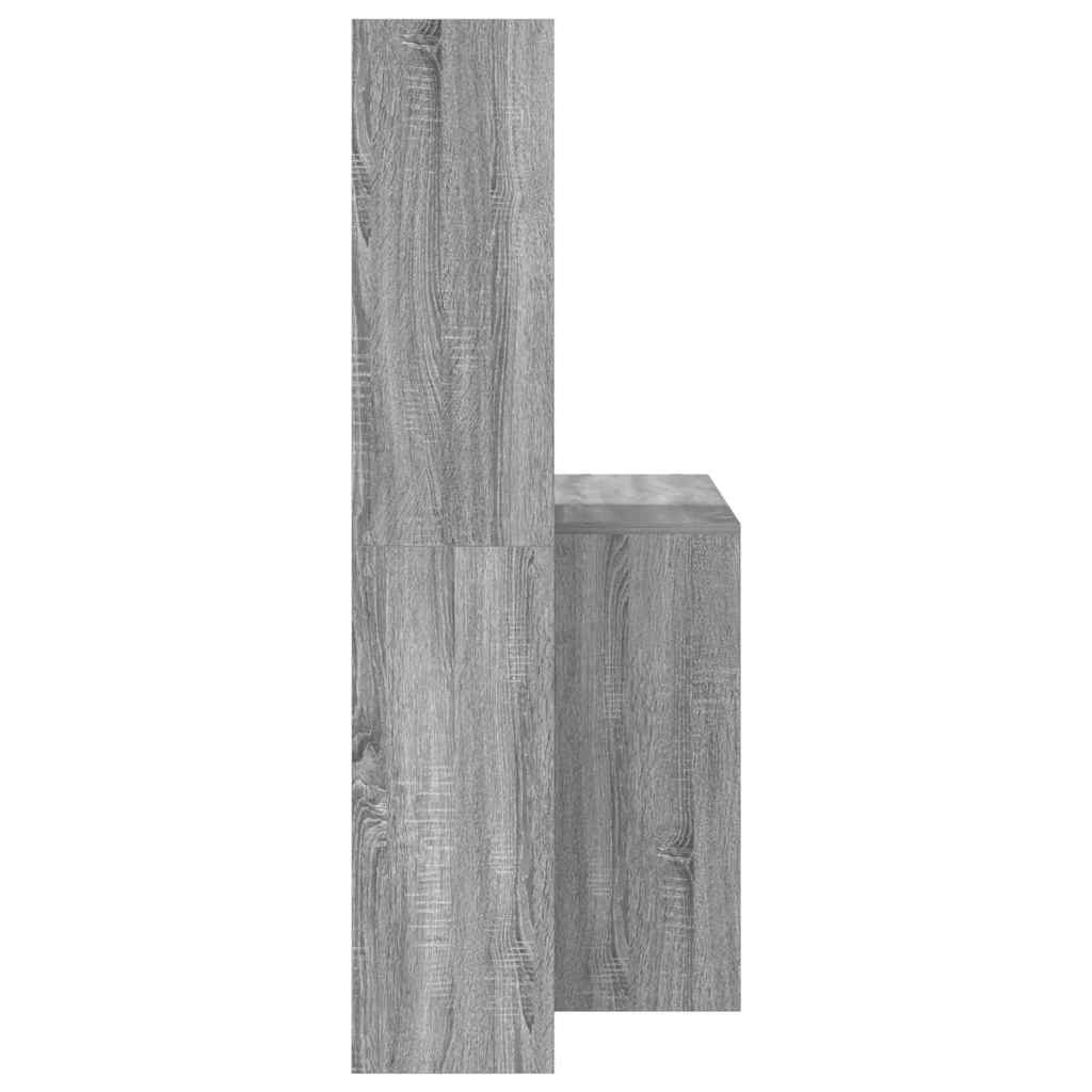 Schreibtisch Graues Sonoma Holzwerkstoff 138,5 x 55 x 143 cm