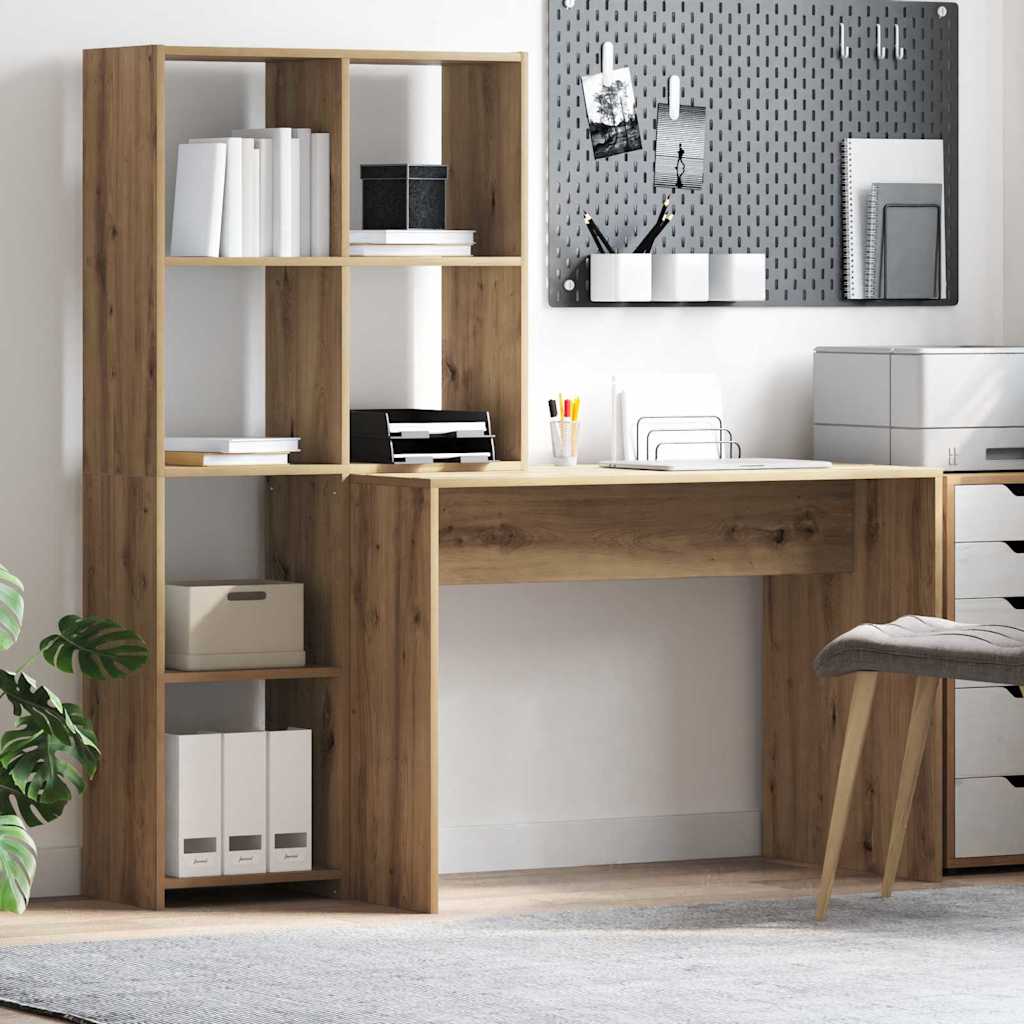 Schreibtisch Artisan-Eiche Holzwerkstoff 138,5 x 55 x 143 cm