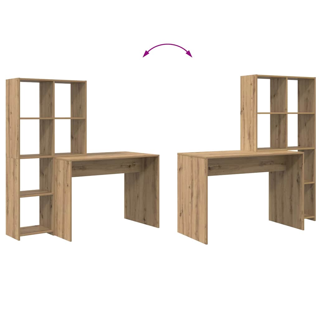 Schreibtisch Artisan-Eiche Holzwerkstoff 138,5 x 55 x 143 cm