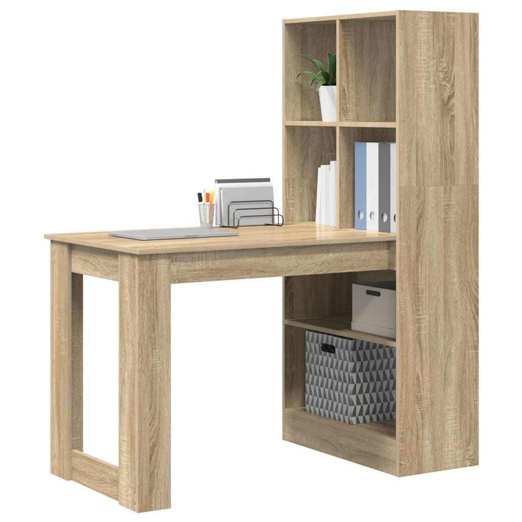 Schreibtisch Sonoma-Eiche Holzwerkstoff 122 x 67 x 145 cm