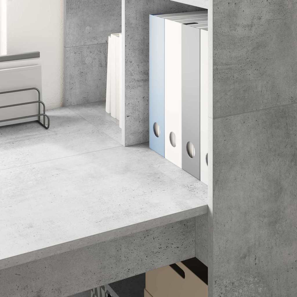 Schreibtisch Beton Grau Holzwerkstoff 122 x 67 x 145 cm