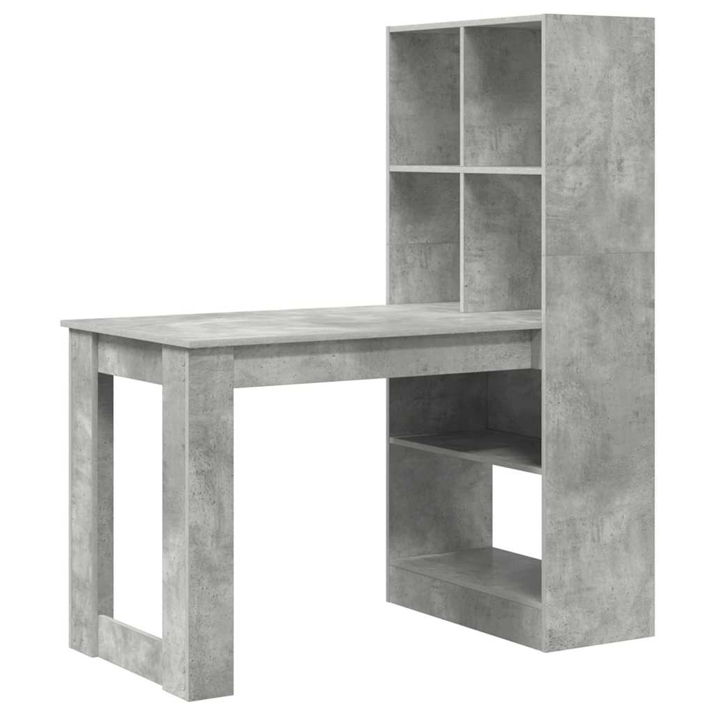 Schreibtisch Beton Grau Holzwerkstoff 122 x 67 x 145 cm