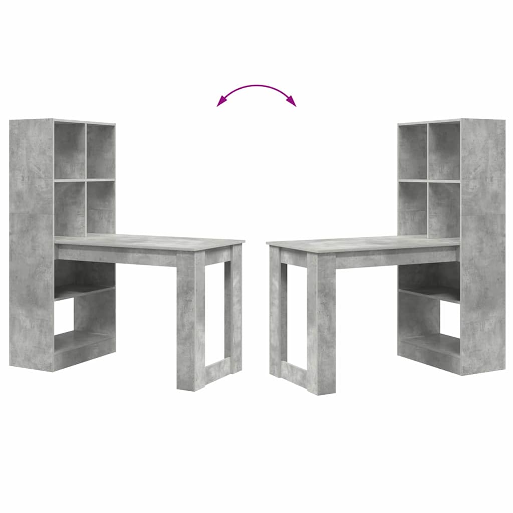Schreibtisch Beton Grau Holzwerkstoff 122 x 67 x 145 cm